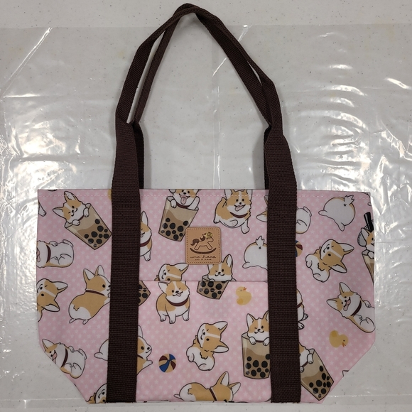 Waterproof Corgi Dumpling Tote Shoulder Bag Purse - Picture 7 of 12